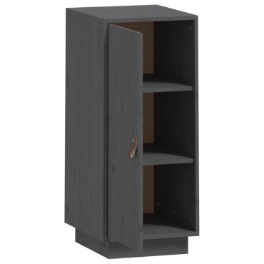 vidaXL Μπουφές Γκρι 34x40x75cm από Μασίφ Ξύλο Πεύκου 1 τεμ.
