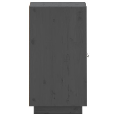 vidaXL Μπουφές Γκρι 34x40x75cm από Μασίφ Ξύλο Πεύκου 1 τεμ.