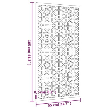 vidaXL Διακοσμητικό Κήπου Μαυριτανικό Σχέδιο 105x55 εκ Ατσάλι Corten
