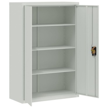 vidaXL Ντουλάπα Γραφείου 90x40x140cm Γκρι Ατσάλινη 1 τεμ.