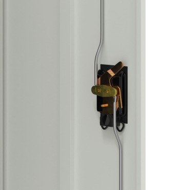 vidaXL Ντουλάπα Γραφείου 90x40x140cm Γκρι Ατσάλινη 1 τεμ.