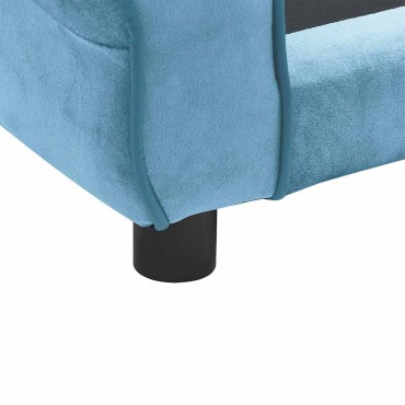 vidaXL Καναπές - Κρεβάτι Σκύλου Τιρκουάζ 72 x 45 x 30 εκ. Βελουτέ