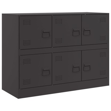 vidaXL Ντουλάπι Μαύρο 99x39x73cm από Ατσάλι 1 τεμ.