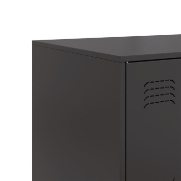 vidaXL Ντουλάπι Μαύρο 99x39x73cm από Ατσάλι 1 τεμ.