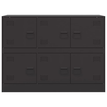 vidaXL Ντουλάπι Μαύρο 99x39x73cm από Ατσάλι 1 τεμ.