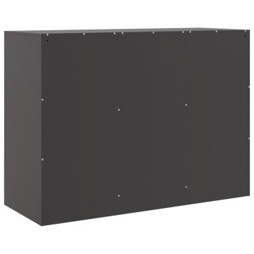 vidaXL Ντουλάπι Μαύρο 99x39x73cm από Ατσάλι 1 τεμ.