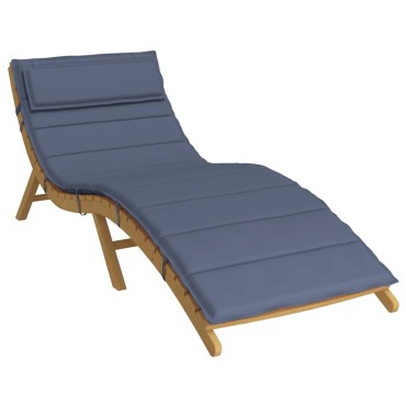 vidaXL Μαξιλάρι Ξαπλώστρας Ναυτικό Μπλε 180x60x4cm από Ύφασμα Oxford