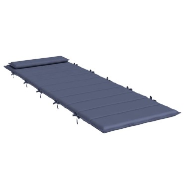 vidaXL Μαξιλάρι Ξαπλώστρας Ναυτικό Μπλε 180x60x4cm από Ύφασμα Oxford