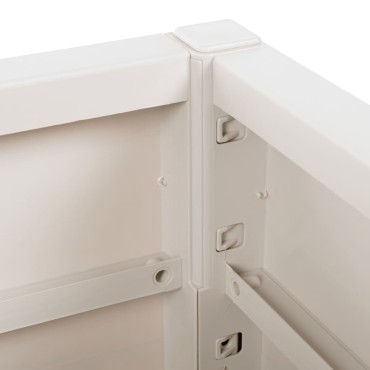 vidaXL Ζαρντινιέρα Κήπου Λευκή 80x36x35 εκ. Πολυπροπυλένιο