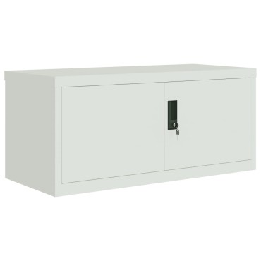 vidaXL Αρχειοθήκη Αν. Γκρι 90x40x220cm Ατσάλινη 2 τεμ.