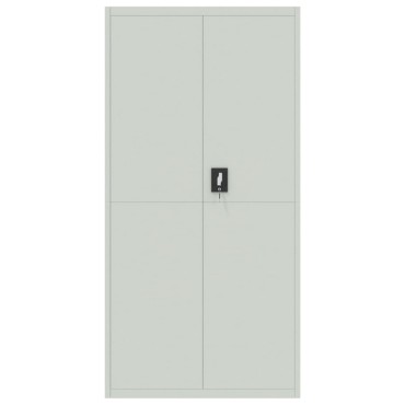 vidaXL Αρχειοθήκη Αν. Γκρι 90x40x220cm Ατσάλινη 2 τεμ.