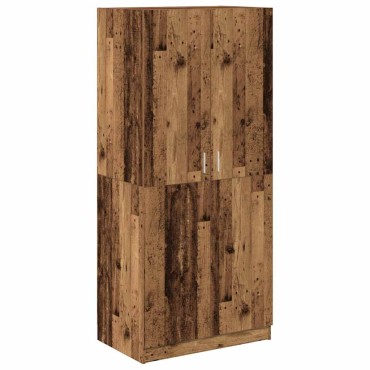 vidaXL Ντουλάπα Παλιό Ξύλο 90x52x200cm από Μοριοσανίδα 1 τεμ.