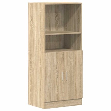 vidaXL Στήλη Κουζίνας Sonoma Δρυς 57x41,5x131,5cm Επεξεργασμένο Ξύλο