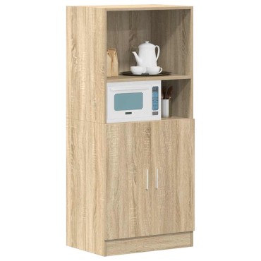 vidaXL Στήλη Κουζίνας Sonoma Δρυς 57x41,5x131,5cm Επεξεργασμένο Ξύλο