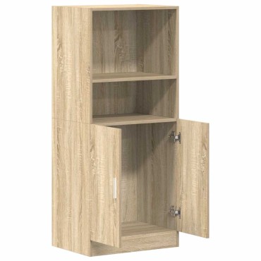 vidaXL Στήλη Κουζίνας Sonoma Δρυς 57x41,5x131,5cm Επεξεργασμένο Ξύλο