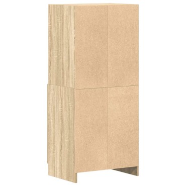 vidaXL Στήλη Κουζίνας Sonoma Δρυς 57x41,5x131,5cm Επεξεργασμένο Ξύλο