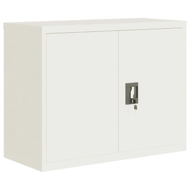 vidaXL Αρχειοθήκη Λευκή 90x40x110cm από Ατσάλι 2 τεμ.