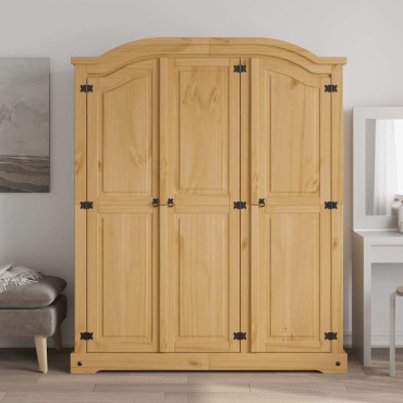 vidaXL Ντουλάπα Τρίφυλλη Μεξικάνικο Στιλ Corona 150,5x52x170cm 1 τεμ.