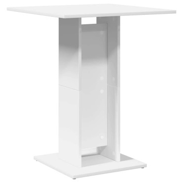 vidaXL Τραπέζι Bistro Λευκό 60x60x75cm Επεξ. Ξύλο 1 τεμ.