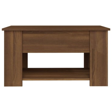 vidaXL Τραπεζάκι Σαλονιού Καφέ Δρυς 79x49x41cm Επεξεργασμένο Ξύλο 1 τεμ.