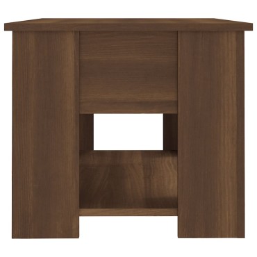 vidaXL Τραπεζάκι Σαλονιού Καφέ Δρυς 79x49x41cm Επεξεργασμένο Ξύλο 1 τεμ.