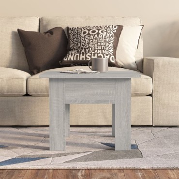 vidaXL Τραπεζάκι Σαλονιού Γκρι Sonoma 55x55x42cm Επεξεργασμένο Ξύλο 1 τεμ.
