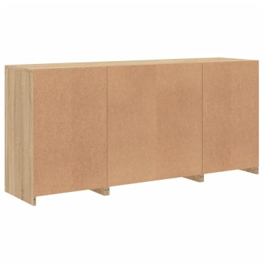 vidaXL Ντουλάπι με LED Sonoma Δρυς 142,5x37x67cm 1 τεμ.