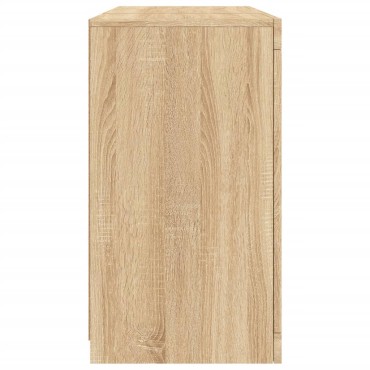vidaXL Μπουφές με LED Sonoma Δρυς 123x37x67cm 1 τεμ.