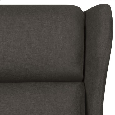 vidaXL Πολυθρόνα Μασάζ Taupe Υφασμάτινη