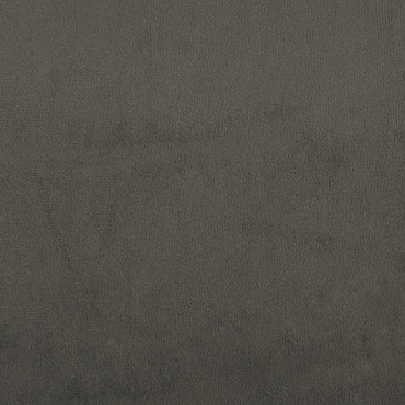 vidaXL Κρεβάτι Boxspring με Στρώμα Σκούρο Γκρι 120x190 εκ. Βελούδινο