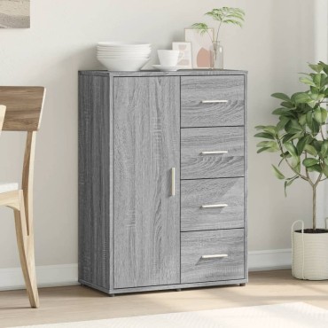vidaXL Ντουλάπι Γκρι Sonoma 60x31x84cm από Επεξεργασμένο Ξύλο 1 τεμ.