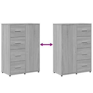 vidaXL Ντουλάπι Γκρι Sonoma 60x31x84cm από Επεξεργασμένο Ξύλο 1 τεμ.