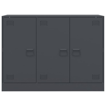 vidaXL Μπουφές Ανθρακί 99x39x73cm από Ατσάλι 1 τεμ.