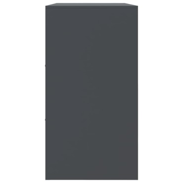 vidaXL Μπουφές Ανθρακί 99x39x73cm από Ατσάλι 1 τεμ.