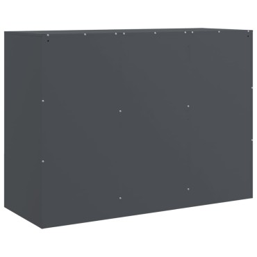 vidaXL Μπουφές Ανθρακί 99x39x73cm από Ατσάλι 1 τεμ.