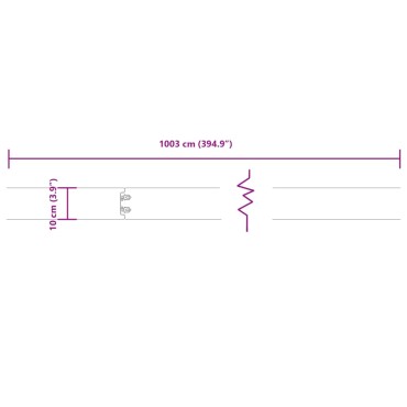 vidaXL Μπορντούρες Γκαζόν 10τεμ Ανθρακί 10x103εκ Ατσάλι Σκληρυθέν Αέρα