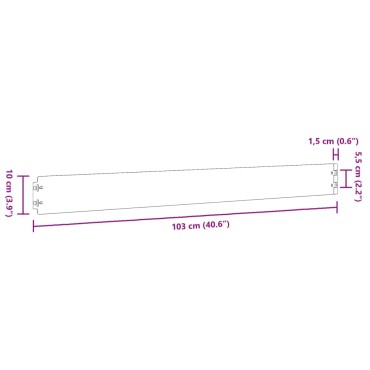 vidaXL Μπορντούρες Γκαζόν 10τεμ Ανθρακί 10x103εκ Ατσάλι Σκληρυθέν Αέρα
