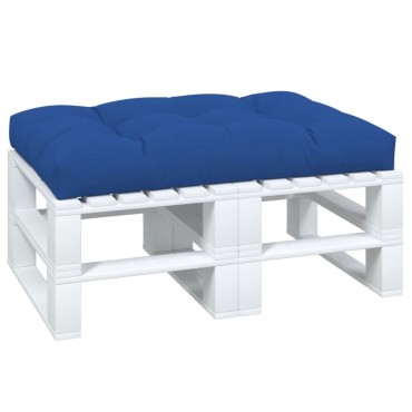 vidaXL Μαξιλάρι Παλέτας Μπλε Ρουά 120x80x12cm Υφασμάτινο