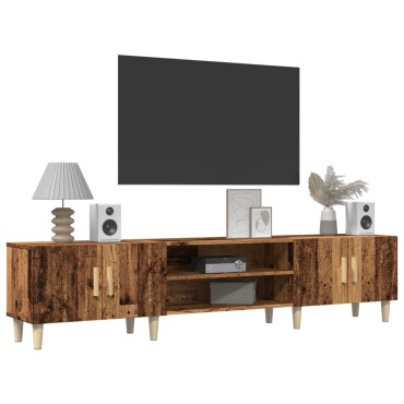 vidaXL Έπιπλο Τηλεόρασης Όψη Παλαιού Ξύλου 180x31,5x40cm Επεξ. Ξύλο