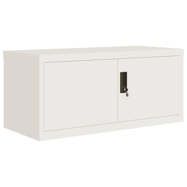 vidaXL Αρχειοθήκη Λευκή 90x40x220cm Ατσάλινη 2 τεμ.