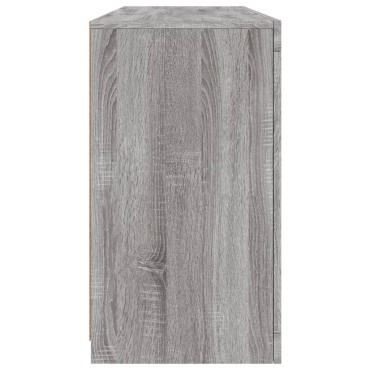 vidaXL Μπουφές με LED Γκρι Sonoma 142,5x37x67cm 1 τεμ.