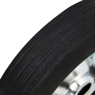vidaXL Τροχός για Ποδαράκι Τρέιλερ Ø20x5 εκ. από Καουτσούκ & Ατσάλι