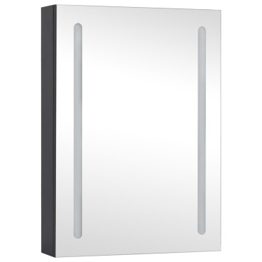 vidaXL Καθρέφτης Μπάνιου με Ντουλάπι & LED 50x13x70cm 1 τεμ.