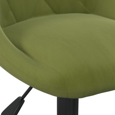 vidaXL Σκαμπό Μπαρ Ανοιχτό Πράσινο Βελούδινο 46x44x(82-103)cm 1 τεμ.