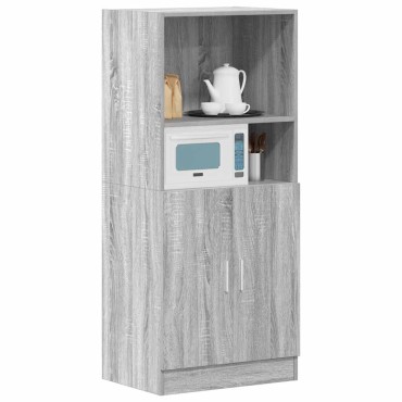 vidaXL Ντουλάπι Κουζίνας Γκρι sonoma 57x41,5x131,5cm Επεξεργ. Ξύλο 1 τεμ.