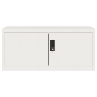 vidaXL Αρχειοθήκη Λευκή 90x40x180cm Ατσάλινη 2 τεμ.