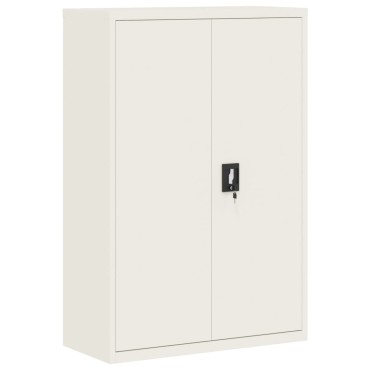 vidaXL Αρχειοθήκη Λευκή 90x40x180cm Ατσάλινη 2 τεμ.