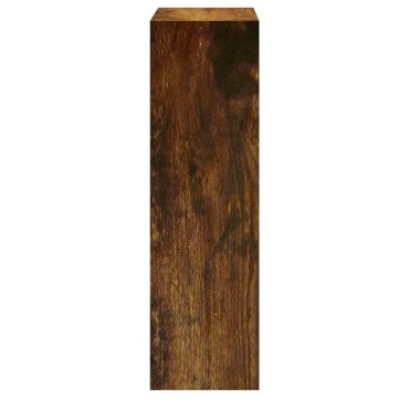 vidaXL Παπουτσοθήκη Καπνιστή Δρυς 63x24x81cm από Επεξεργασμένο Ξύλο