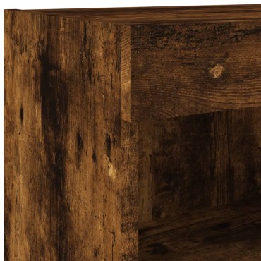 vidaXL Έπιπλο Τηλεόρασης με LED Καπνιστή Δρυς 80x30x30cm