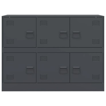 vidaXL Μπουφές Ανθρακί 99x39x73cm από Ατσάλι 1 τεμ.